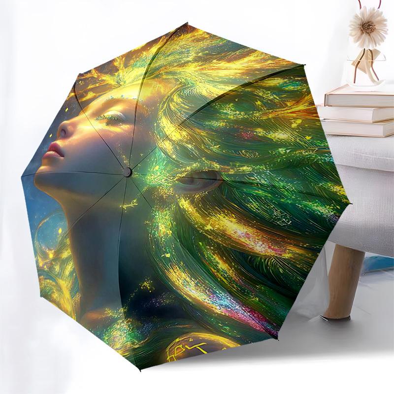 1pc Automatic Opening/Closing Umbrella with Glowing Floral Design, Portable 3-Fold Design, 8-Bone Iron Frame, Outdoor, Ideal Gift for Fans, Travelers,
1pc Automatic Opening/Closing Umbrella with Glowing Floral Design, Portable 3-Fold Design, 8-Bone Iron Frame, Outdoor, Ideal Gift for Fans, Travelers,