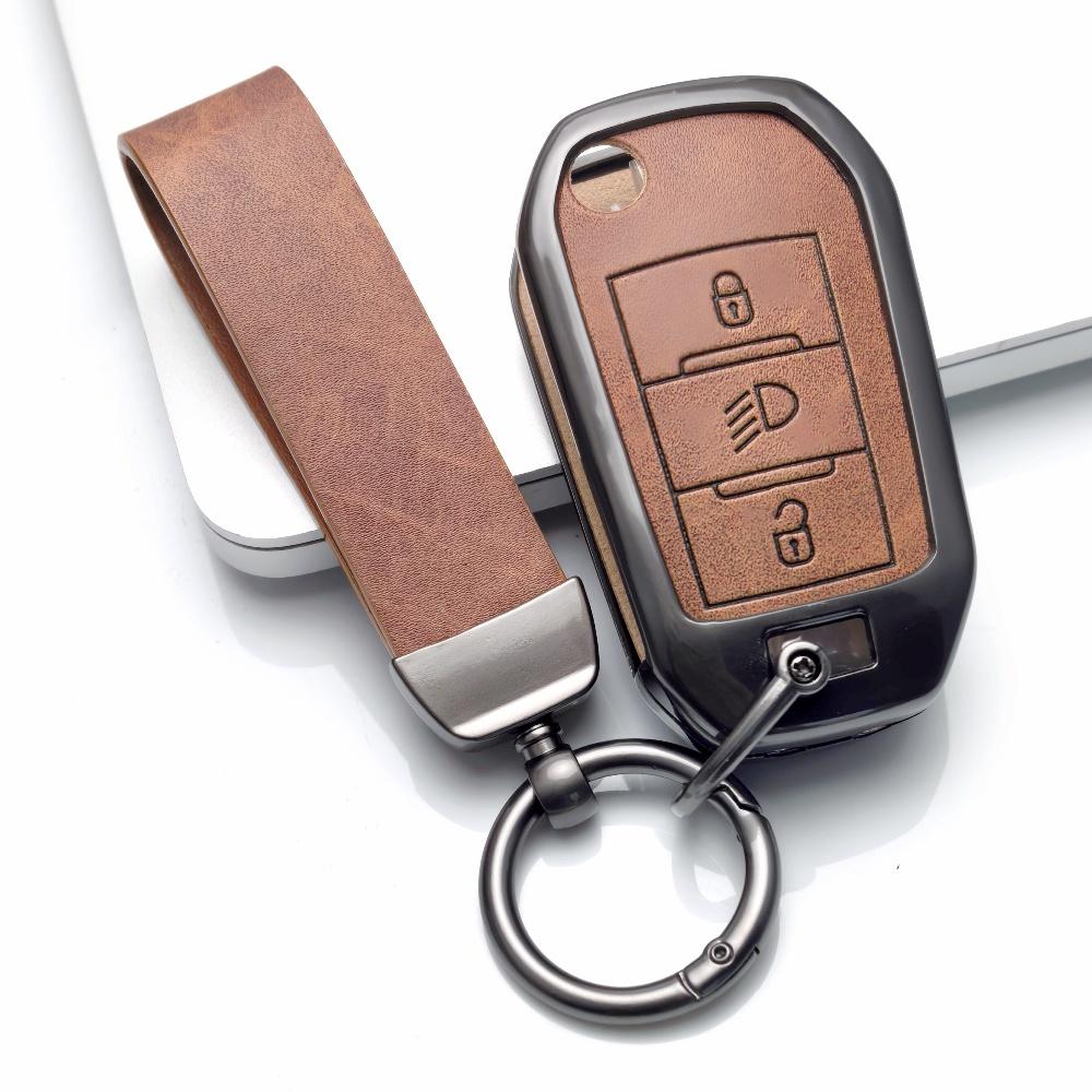 Zinc Alloy Leather Car Key Case Cover For Citroen C5 C3 C4 C8 Berlingo For Peugeot Partner Rifter 208 308 508 407 2008 3008 3008 коричневий
Zinc Alloy Leather Car Key Case Cover For Citroen C5 C3 C4 C8 Berlingo For Peugeot Partner Rifter 208 308 508 407 2008 3008 3008 коричневий