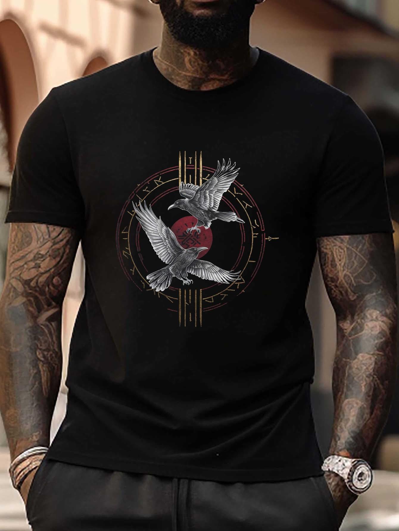 Norse Ravens Mystical Runes Pattern Plus Size T-shirt S
Norse Ravens Mystical Runes Pattern Plus Size T-shirt S