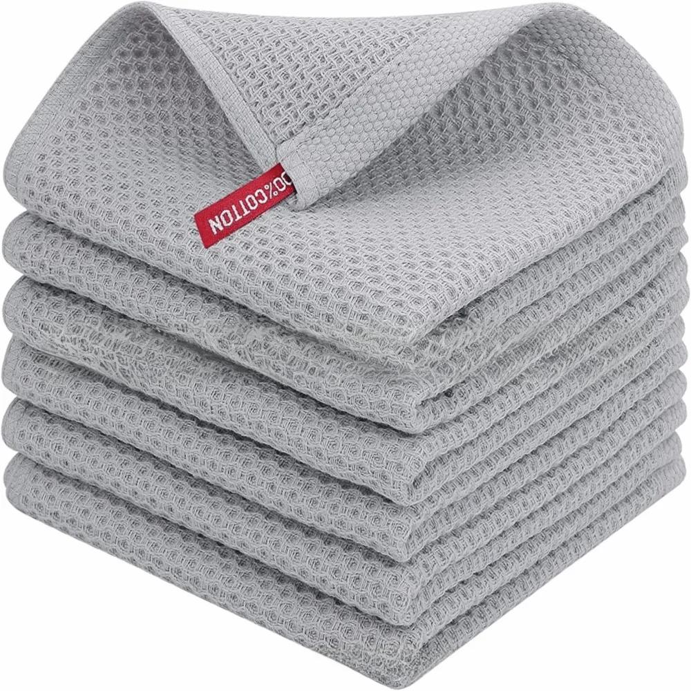 Soft and Absorbent Cotton Dish Cloths Quick Drying Waffle Weave Towels 12 x 12 Inches Rags Kitchen світло-сірий колір
Soft and Absorbent Cotton Dish Cloths Quick Drying Waffle Weave Towels 12 x 12 Inches Rags Kitchen світло-сірий колір