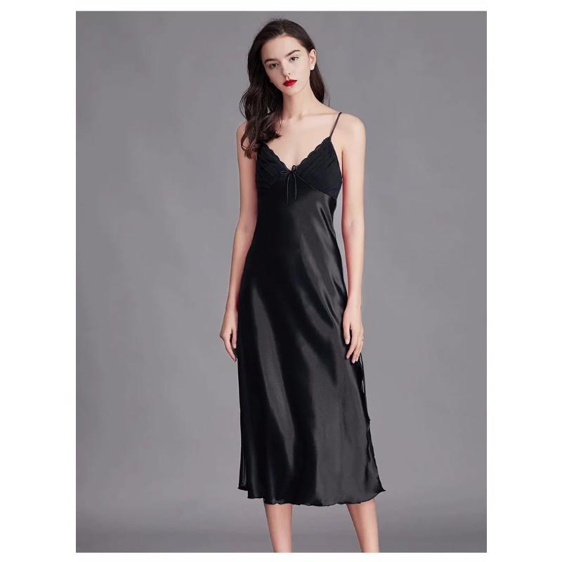 Шелковисто-атласная женская ночная рубашка без рукавов, сексуальная ночная рубашка с подтяжками, V-образный вырез, домашняя одежда, женская ночная рубашка, платье M
Шелковисто-атласная женская ночная рубашка без рукавов, сексуальная ночная рубашка с подтяжками, V-образный вырез, домашняя одежда, женская ночная рубашка, платье M