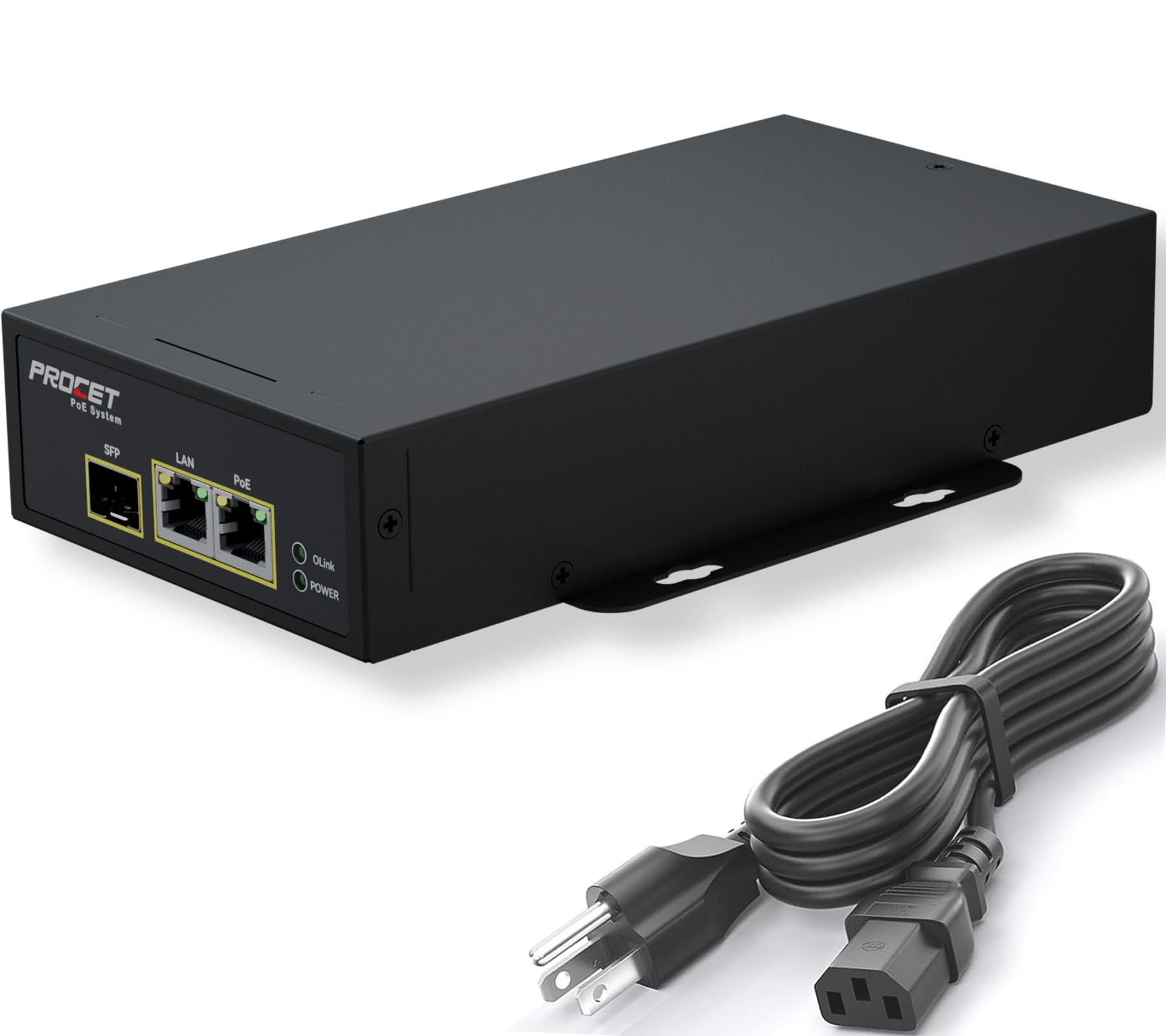 PROCET Industrial 75W Fiber PoE Midspan Converter for Networking Gateways Applications,
PROCET Industrial 75W Fiber PoE Midspan Converter for Networking Gateways Applications,