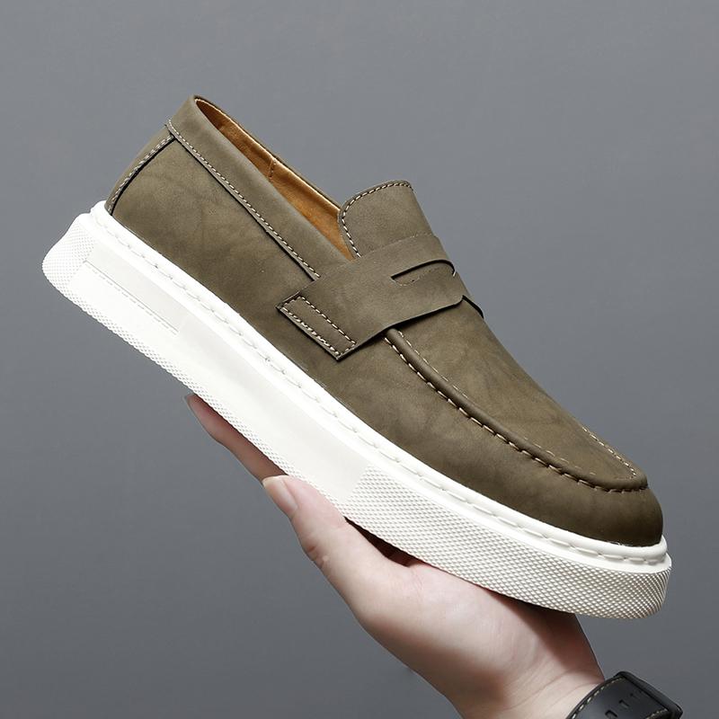 Men s Leather Casual Sneakers All-match Fashion Breathable Hand-stitched Leather Shoes 39
Men s Leather Casual Sneakers All-match Fashion Breathable Hand-stitched Leather Shoes 39