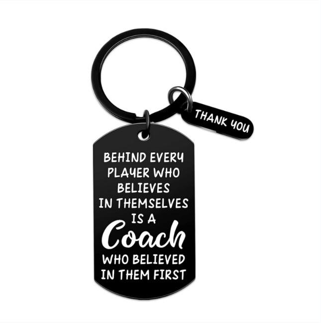 Black Stainless Steel Dog Tag Keychain - Thanksgiving Gratitude Gift for Coach and Friend
Black Stainless Steel Dog Tag Keychain - Thanksgiving Gratitude Gift for Coach and Friend