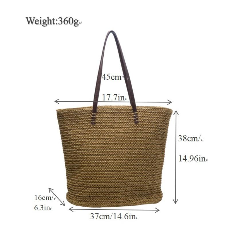 Новая соломенная сумка большой вместимости однотонная простая на плечо на молнии плетеная сумка для отдыха на море пляжная сумка-тоут zipper хаки
Новая соломенная сумка большой вместимости однотонная простая на плечо на молнии плетеная сумка для отдыха на море пляжная сумка-тоут zipper хаки