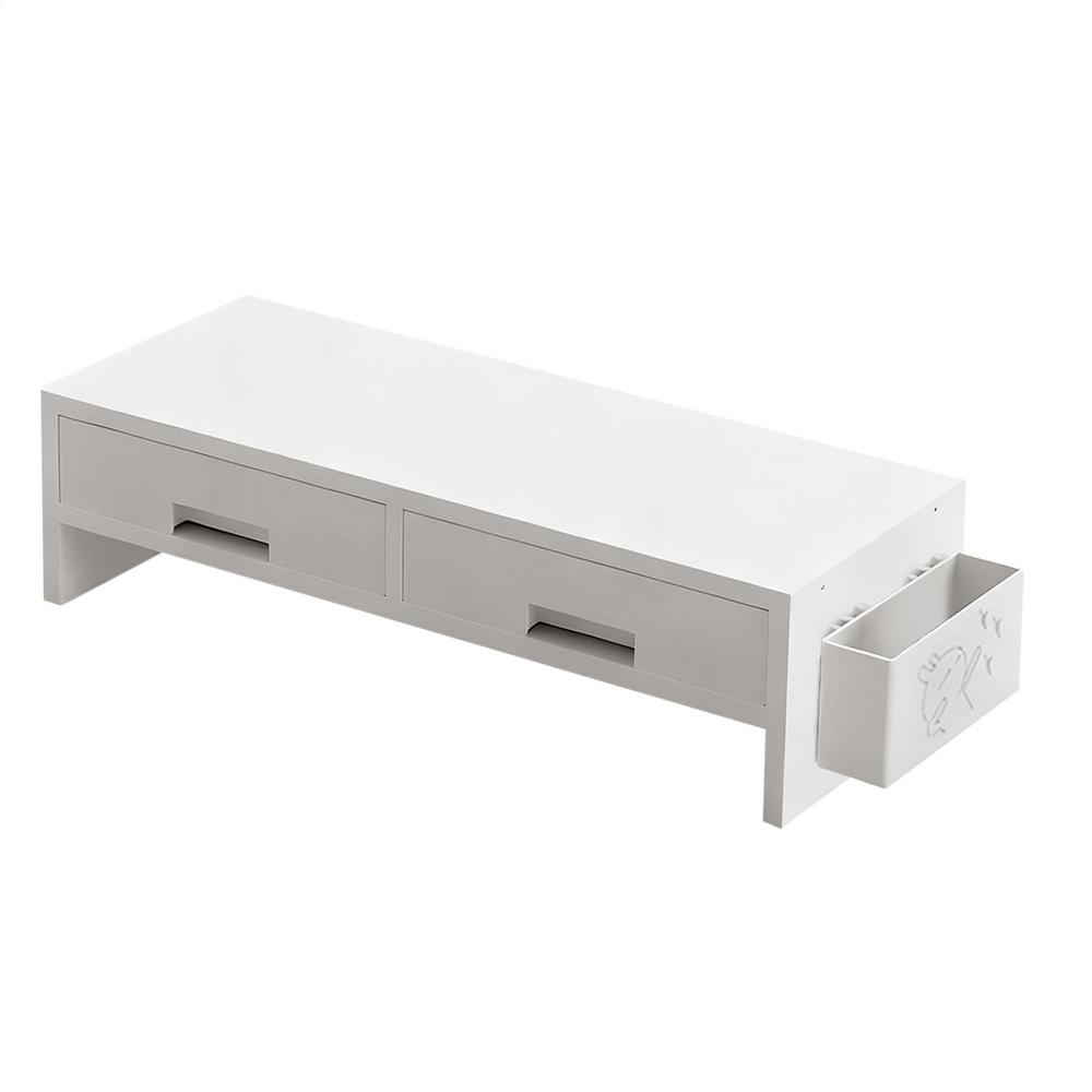 Desk Monitor Stand Riser Double Drawer Ergonomic Organizer Computer Desk Monitor Riser for Family Friends Home Offices Indoor
Desk Monitor Stand Riser Double Drawer Ergonomic Organizer Computer Desk Monitor Riser for Family Friends Home Offices Indoor