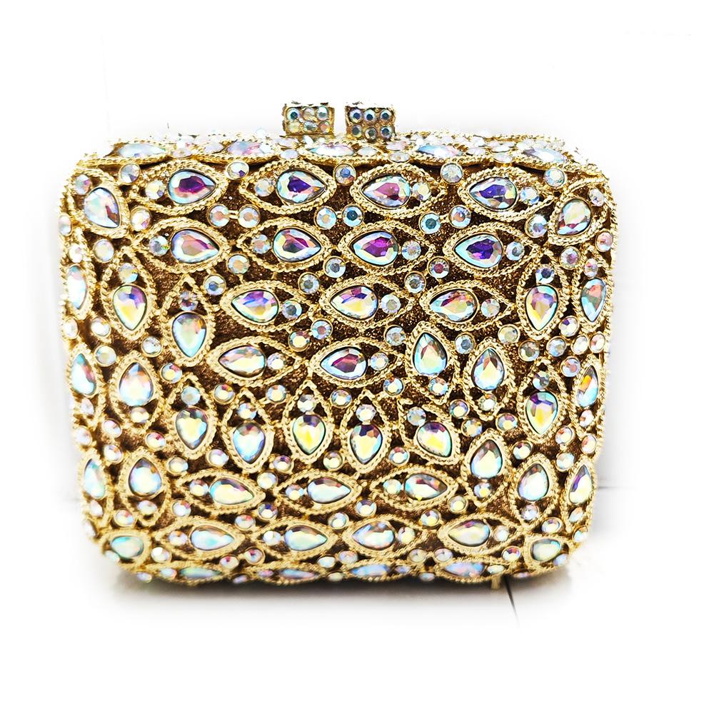 Large Stone Square Evening Bag For Luxury Crystal Hard Metal Clutch Purses Diamond Women Rhinestone Handbags Dinner Party Clutch 14cmX14cmX6cm
Large Stone Square Evening Bag For Luxury Crystal Hard Metal Clutch Purses Diamond Women Rhinestone Handbags Dinner Party Clutch 14cmX14cmX6cm