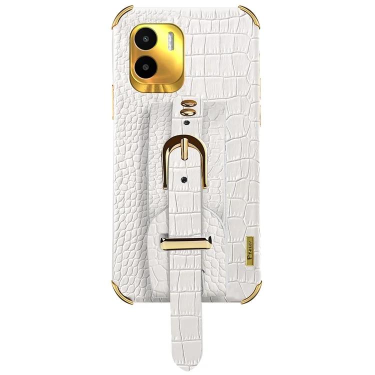 For Xiaomi Redmi A1 4G / A2 4G Wristband Kickstand PU Leather Coated TPU Case Electroplating Phone Cover
For Xiaomi Redmi A1 4G / A2 4G Wristband Kickstand PU Leather Coated TPU Case Electroplating Phone Cover