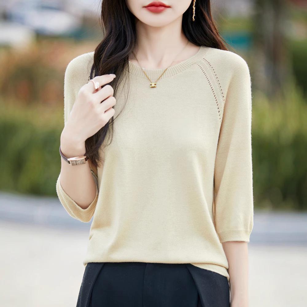 Women s Summer Round Neck Hollowed-Out Short Sleeve Knitted Sweater Dress - Solid Color Raglan Sleeve XXL лаванды фиолетового
Women s Summer Round Neck Hollowed-Out Short Sleeve Knitted Sweater Dress - Solid Color Raglan Sleeve XXL лаванды фиолетового