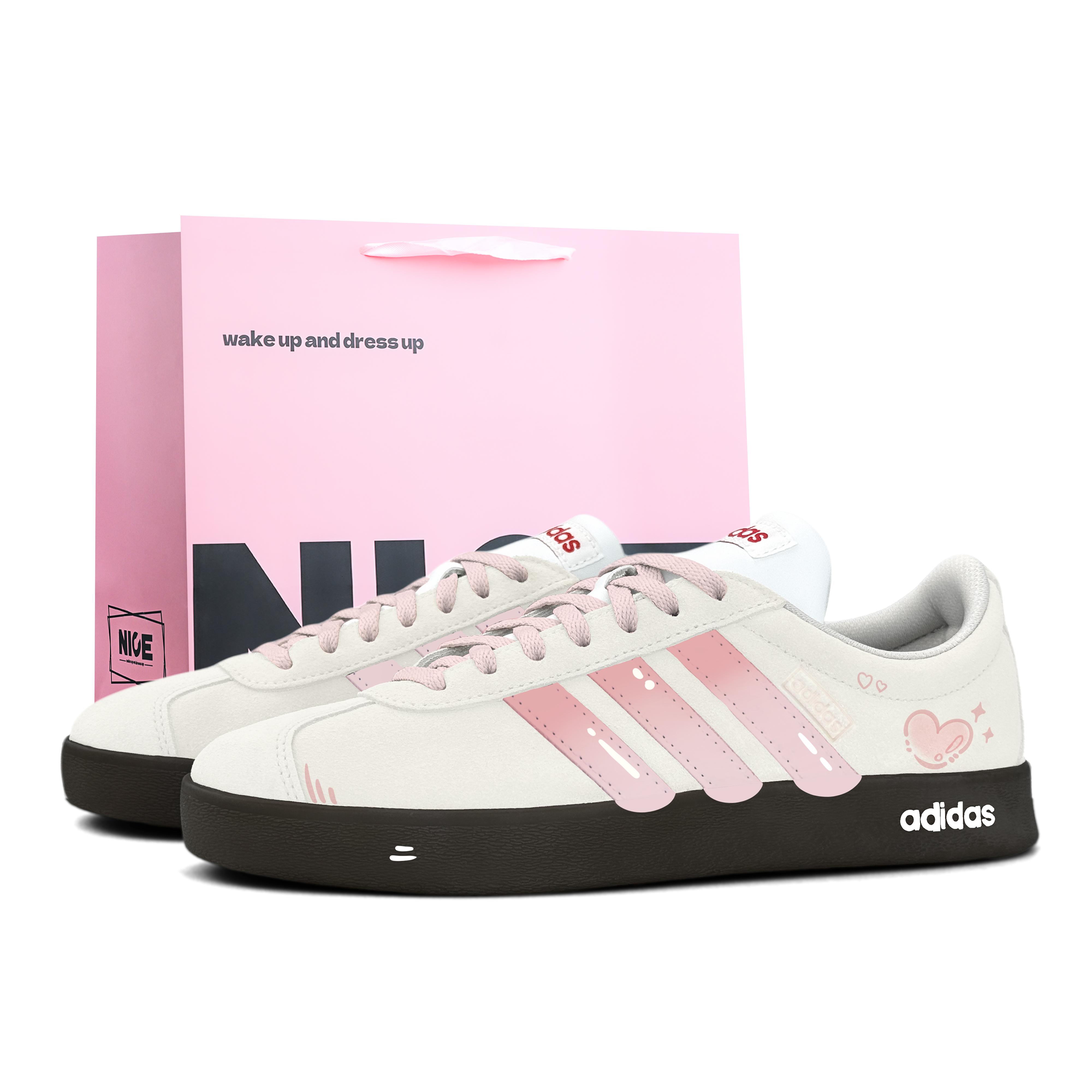 Adidas VL COURT 2.0 Abrasion Resistant Low top Skateboard Shoes Unisex Peach Mist White HQ1802(Team537-LK) 39⅓
Adidas VL COURT 2.0 Abrasion Resistant Low top Skateboard Shoes Unisex Peach Mist White HQ1802(Team537-LK) 39⅓