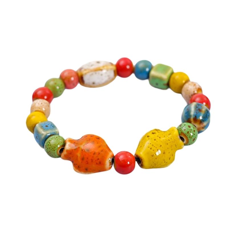 Adjustable Elastic Wristband with Playful Cats Motifs Vibrant Ceramic Beaded Bracelet Wrist Chain for Women and Teens
Adjustable Elastic Wristband with Playful Cats Motifs Vibrant Ceramic Beaded Bracelet Wrist Chain for Women and Teens