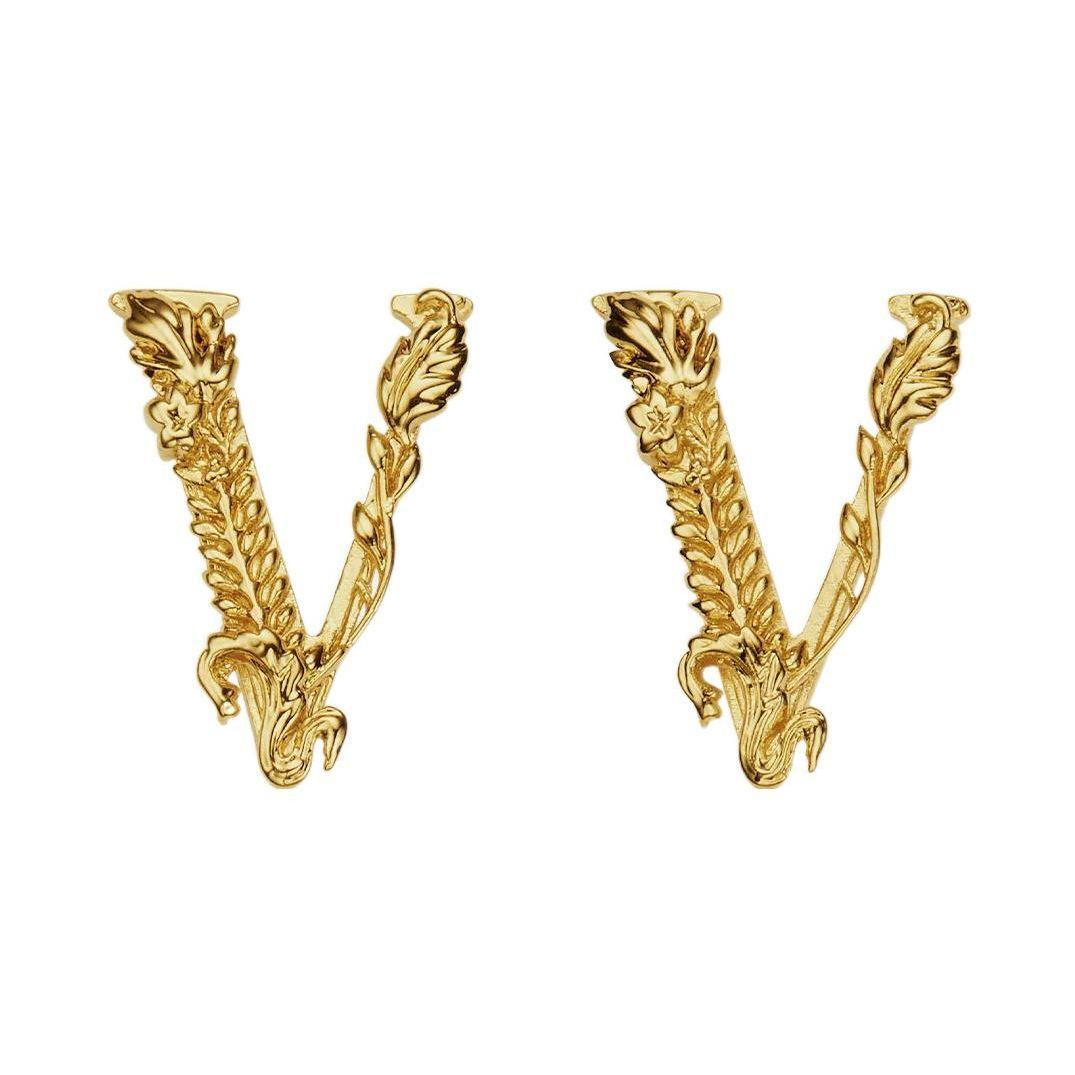 Versace Fashion Personality V-Shaped Metal Stud Earrings Unisex earrings Gold DG27911-DJMT-3J000 Gold,F
Versace Fashion Personality V-Shaped Metal Stud Earrings Unisex earrings Gold DG27911-DJMT-3J000 Gold,F