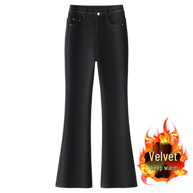 Women s Black Fleece-Lined High-Waisted Flared Jeans - 2024 Autumn/Winter Collection M
Women s Black Fleece-Lined High-Waisted Flared Jeans - 2024 Autumn/Winter Collection M