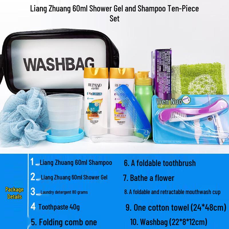 Travel Wash & Toiletries Bag Set
Travel Wash & Toiletries Bag Set