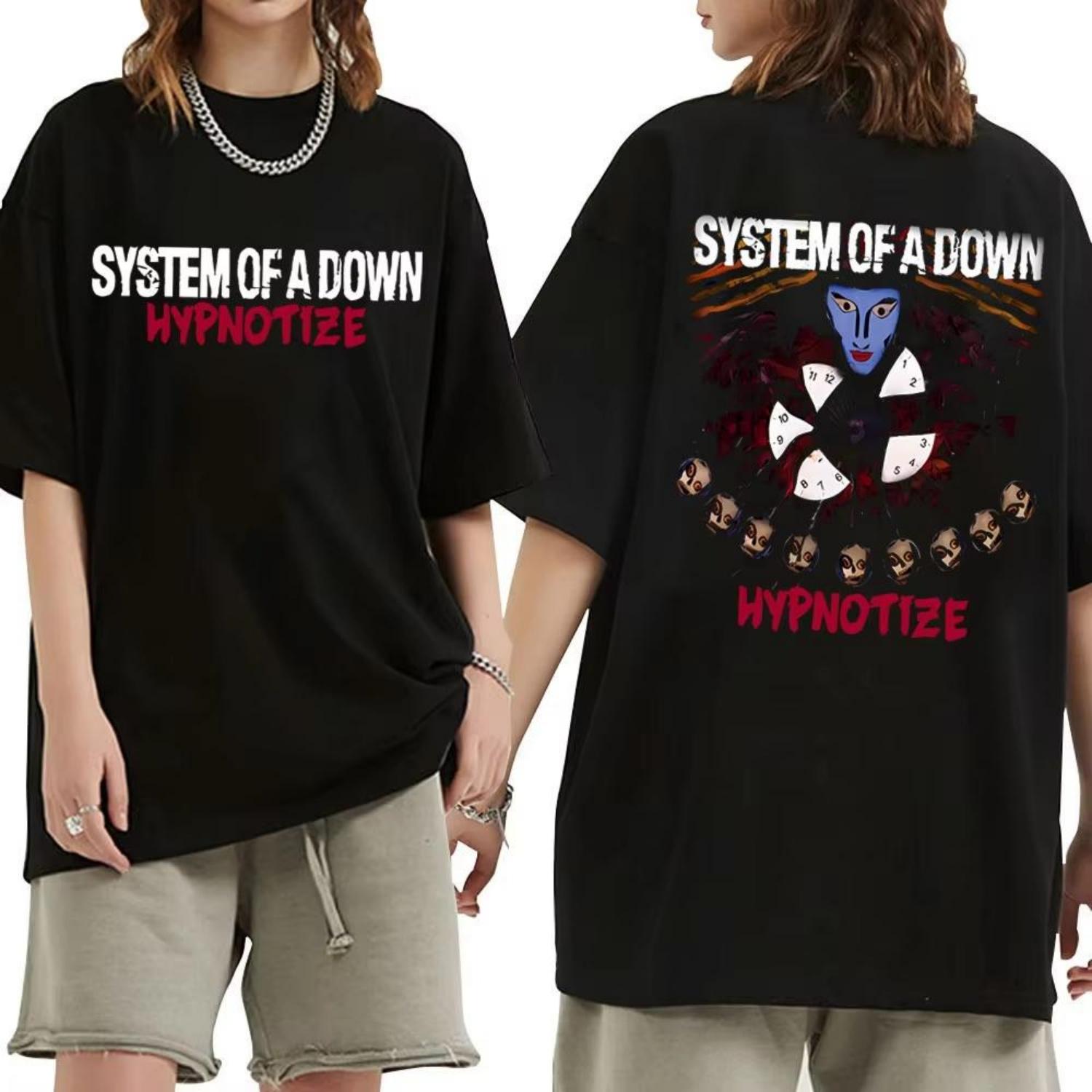 System of A Down Hypnotize Графические футболки Мужские Женские Футболки Альтернативная Металлическая Музыка Мужская Винтажная Футболка Оверсайз S чёрный
System of A Down Hypnotize Графические футболки Мужские Женские Футболки Альтернативная Металлическая Музыка Мужская Винтажная Футболка Оверсайз S чёрный