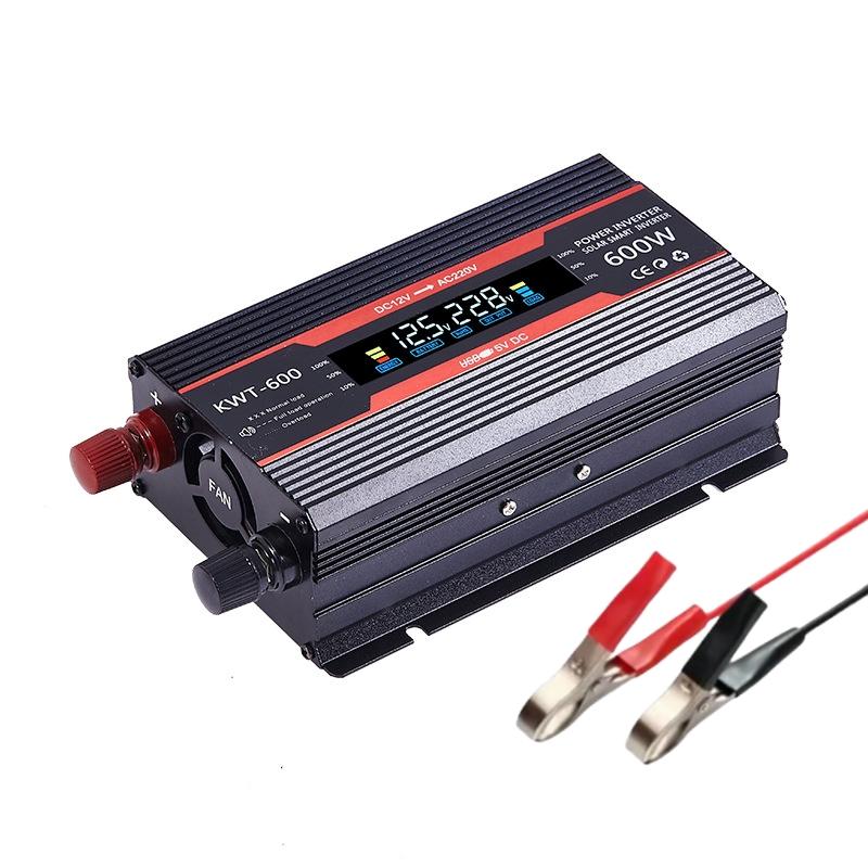 Inverter 12v 220v Solar Inverter 600W 1200W 2000W Portable Voltage Transformer Auto Charger Converter Car Power Inverter
Inverter 12v 220v Solar Inverter 600W 1200W 2000W Portable Voltage Transformer Auto Charger Converter Car Power Inverter