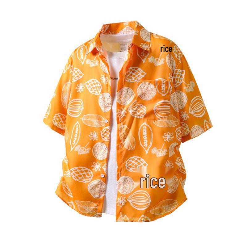 Men s Loose Casual Vacation Shirt with Bright Orange Tropical Fruit Stripes L оранжевый
Men s Loose Casual Vacation Shirt with Bright Orange Tropical Fruit Stripes L оранжевый