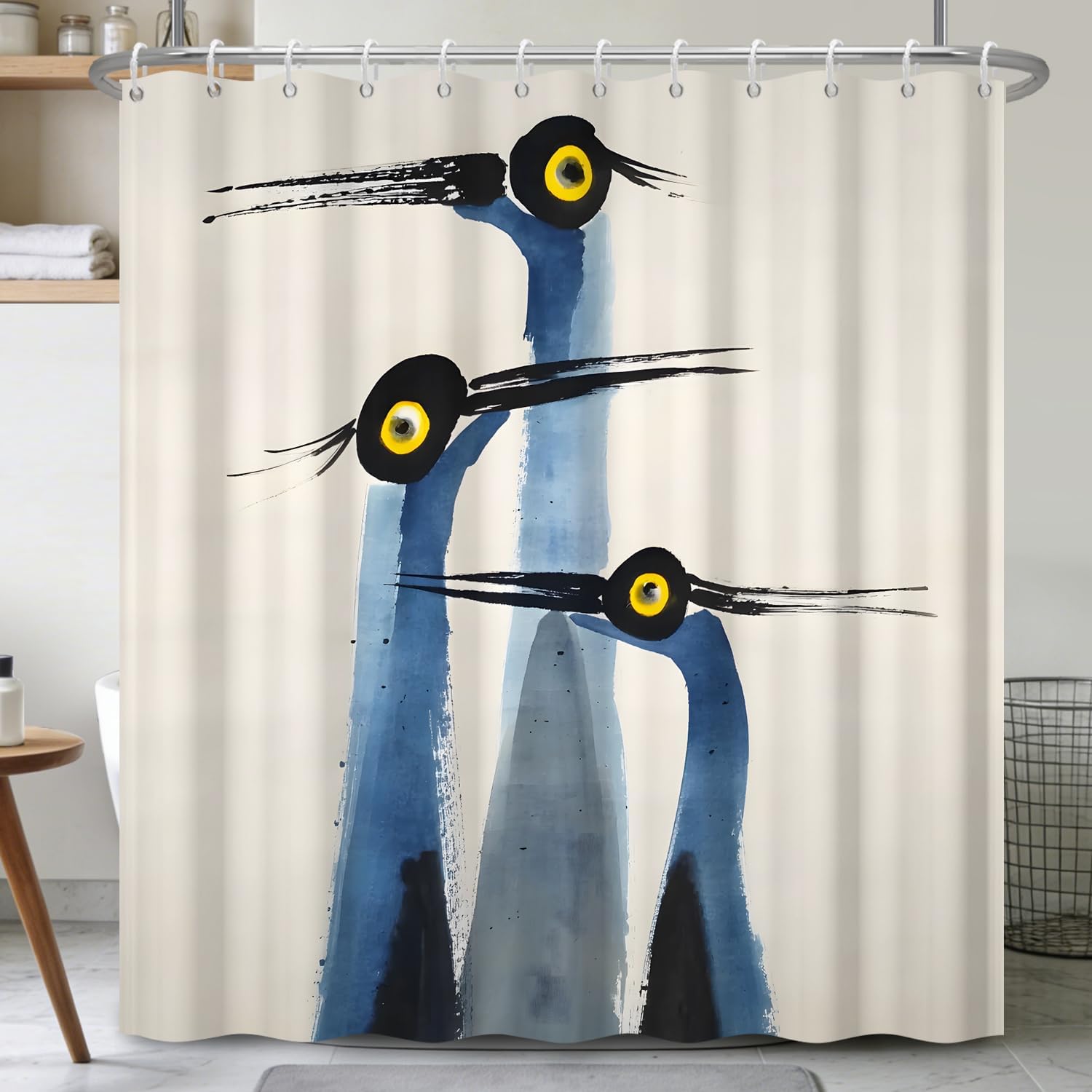 Abstract Bird Shower Curtain – Brushstroke Art Design, Minimalist Animal Print For Modern Nature-Inspired Bathroom Decor W60H190(CM)-1 Pcs
Abstract Bird Shower Curtain – Brushstroke Art Design, Minimalist Animal Print For Modern Nature-Inspired Bathroom Decor W60H190(CM)-1 Pcs
