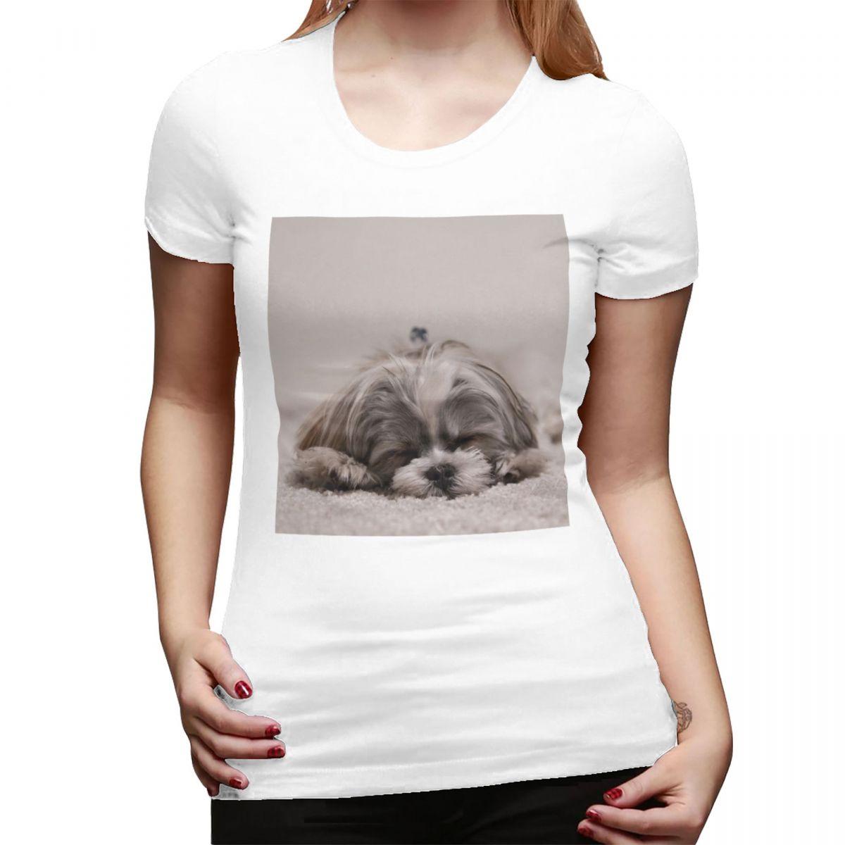Shih Tzu Sleeping TShirt for Women Round Neck Streetwear T Shirts Womens Short Sleeve Summer Clothes Tops S
Shih Tzu Sleeping TShirt for Women Round Neck Streetwear T Shirts Womens Short Sleeve Summer Clothes Tops S