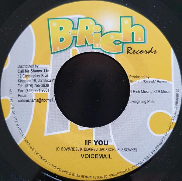 7inch Record VOICEMAIL - If You NONE B-Rich Records 2004 Jamaica Reggae, Ska & Dub Used
7inch Record VOICEMAIL - If You NONE B-Rich Records 2004 Jamaica Reggae, Ska & Dub Used