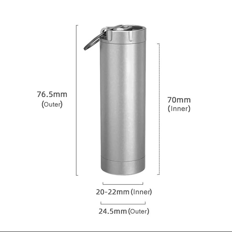 Titanium Multifunctional Toothpick Holder Waterproof Sealed Container Pill Box Bottle Travelling Storage Box Outdoor Tool EDC індиго
Titanium Multifunctional Toothpick Holder Waterproof Sealed Container Pill Box Bottle Travelling Storage Box Outdoor Tool EDC індиго