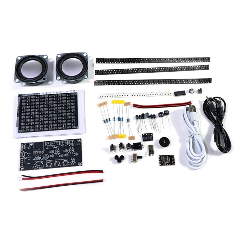 1 Set DIY Bluetooth-compatible Soundbox Loudspeaker Kit with LED Music Spectrum Display Standard 3.5mm Input
1 Set DIY Bluetooth-compatible Soundbox Loudspeaker Kit with LED Music Spectrum Display Standard 3.5mm Input