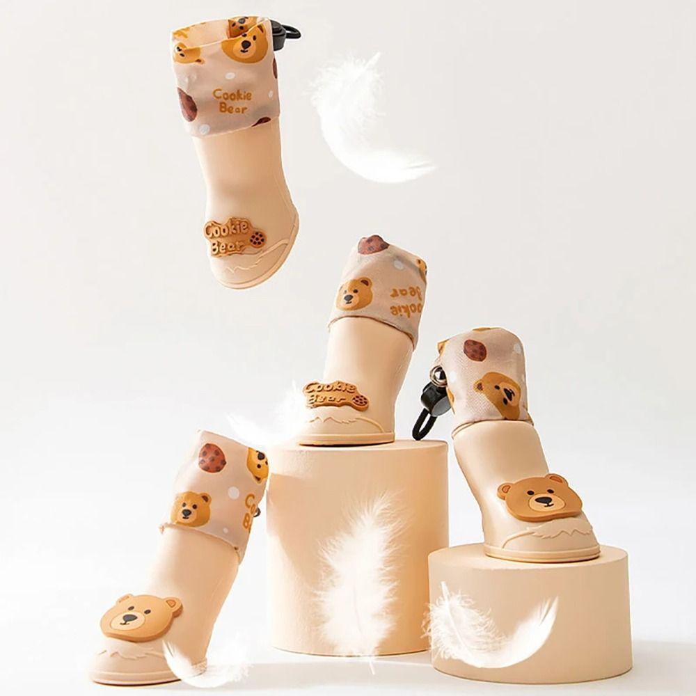 4Pcs/Set Waterproof Dog Shoes Cartoon Pet Paw Protector Cute Pet Silicone Rain Boot Outdoor S жовтий
4Pcs/Set Waterproof Dog Shoes Cartoon Pet Paw Protector Cute Pet Silicone Rain Boot Outdoor S жовтий
