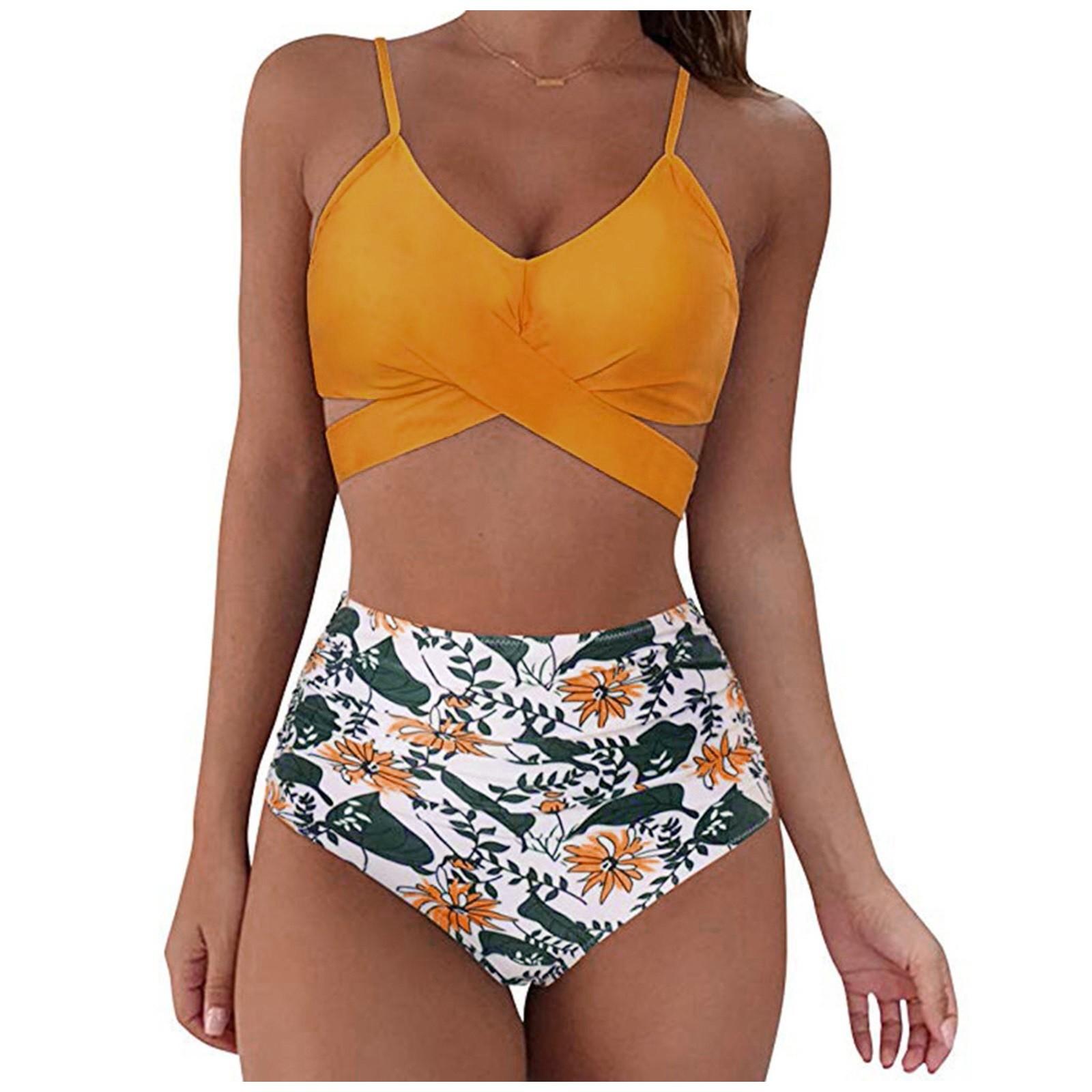 Женский летний сексуальный однотонный купальник из двух частей бикини M жёлтый
Женский летний сексуальный однотонный купальник из двух частей бикини M жёлтый