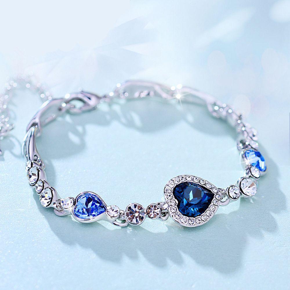 Стильный женский ювелирный подарок Ocean Blue браслет австрийский хрусталь стразы Love Heart
Стильный женский ювелирный подарок Ocean Blue браслет австрийский хрусталь стразы Love Heart
