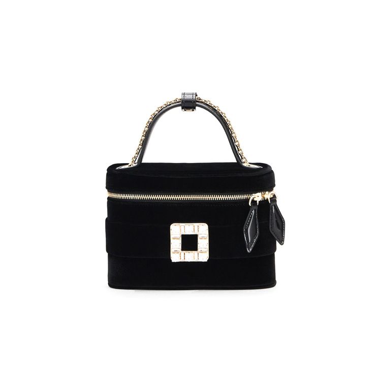 Roger Vivier Rv Vanity Velvet Chain Shoulder Crossbody Mini Bag With Rhinestone Buckle Women Handbags Black RBWANMH0000MTKB999 Basic Set (Bag+Dust Bag)
Roger Vivier Rv Vanity Velvet Chain Shoulder Crossbody Mini Bag With Rhinestone Buckle Women Handbags Black RBWANMH0000MTKB999 Basic Set (Bag+Dust Bag)