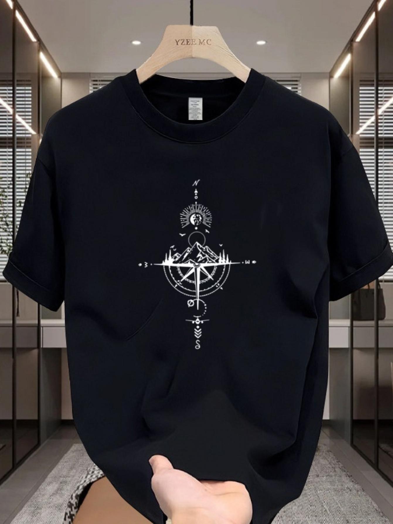 Men s summer 100% pure cotton fashionable casual loose sports compass map printed round neck short sleeved T-shirt top 5XL різнокольоровий
Men s summer 100% pure cotton fashionable casual loose sports compass map printed round neck short sleeved T-shirt top 5XL різнокольоровий