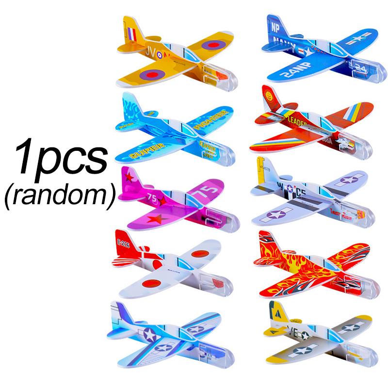 10-1Pcs Mini Diy Hand Throw Flying Glider Planes Kids Game Toys Foam Airplane Party Favors Gift Outdoor Launch Fighter Toy (As shown-25892)-
10-1Pcs Mini Diy Hand Throw Flying Glider Planes Kids Game Toys Foam Airplane Party Favors Gift Outdoor Launch Fighter Toy (As shown-25892)-