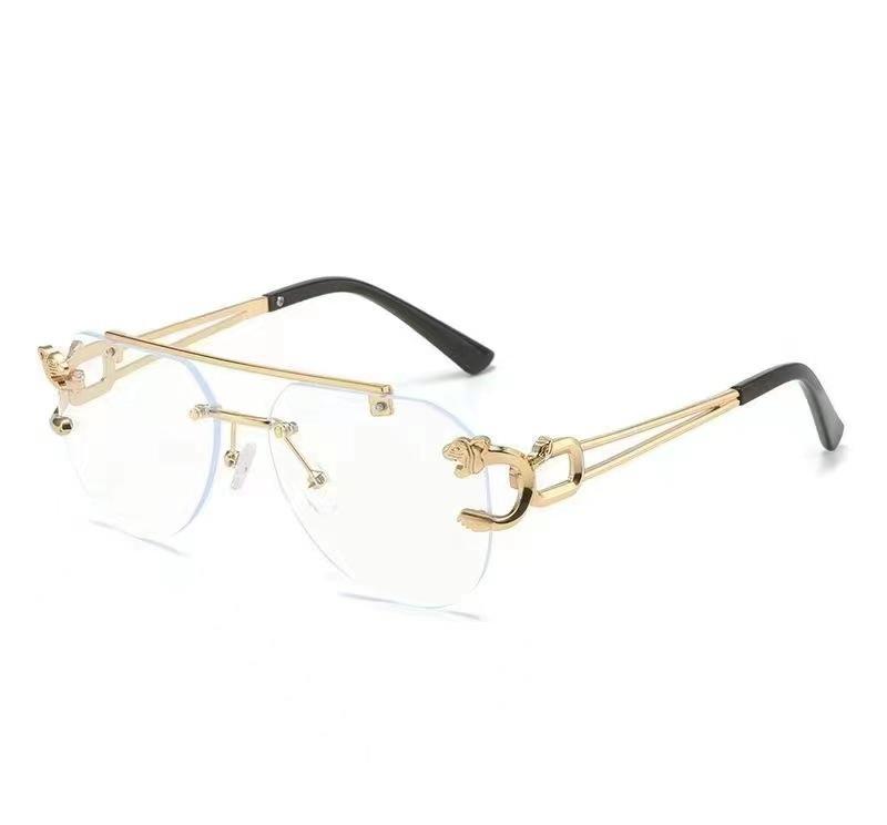 Retro Rimless Sunglasses for Women Men Metal Cheetah Decoration Steampunk Sun Glasses Frameless Fashion Shades UV400 Eyewear прозорий
Retro Rimless Sunglasses for Women Men Metal Cheetah Decoration Steampunk Sun Glasses Frameless Fashion Shades UV400 Eyewear прозорий