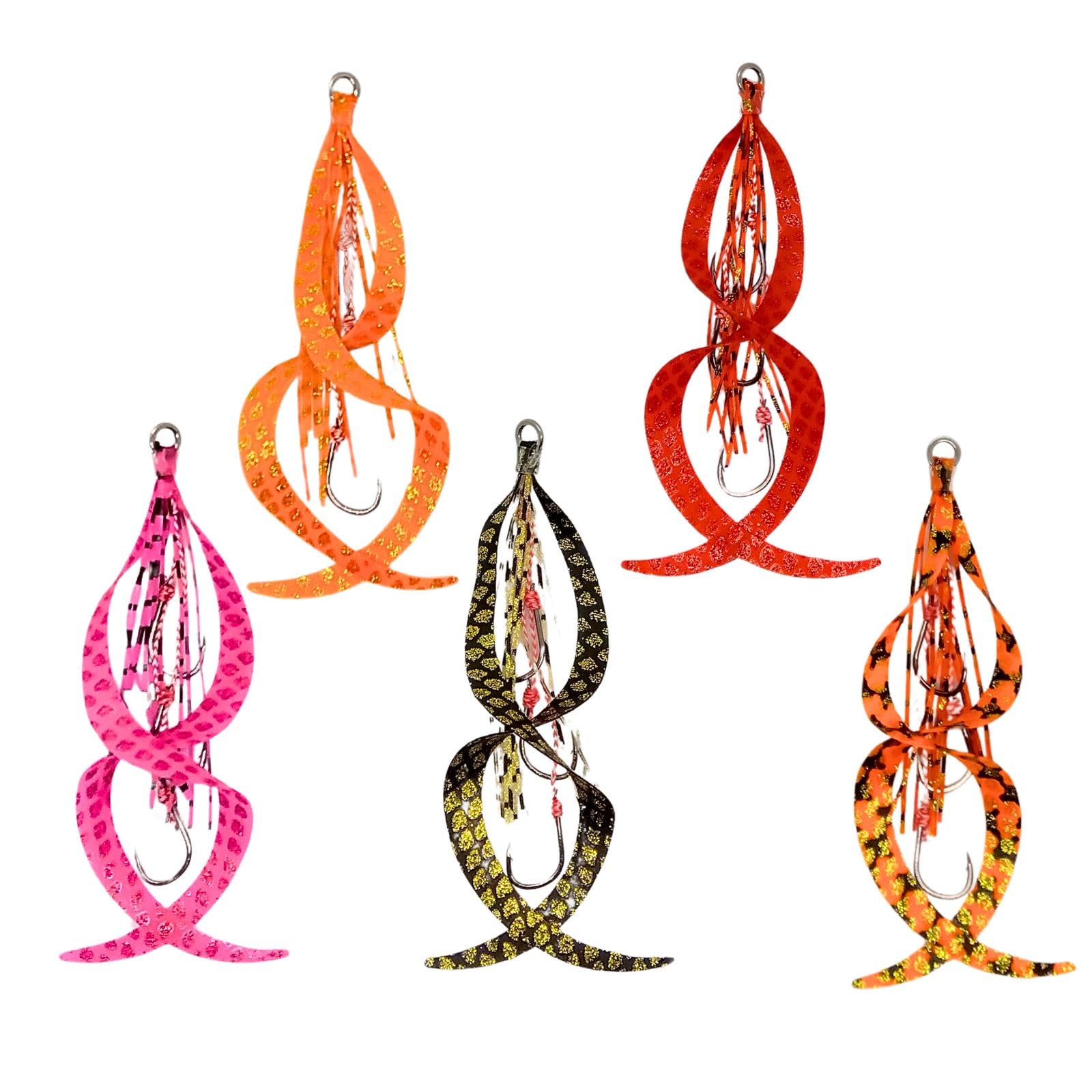 Deep Range Tairaba Tie Skirt Hook 3 Needle Solid Ring Set of 5 Replacement of 5 Colors (Set A)
Deep Range Tairaba Tie Skirt Hook 3 Needle Solid Ring Set of 5 Replacement of 5 Colors (Set A)