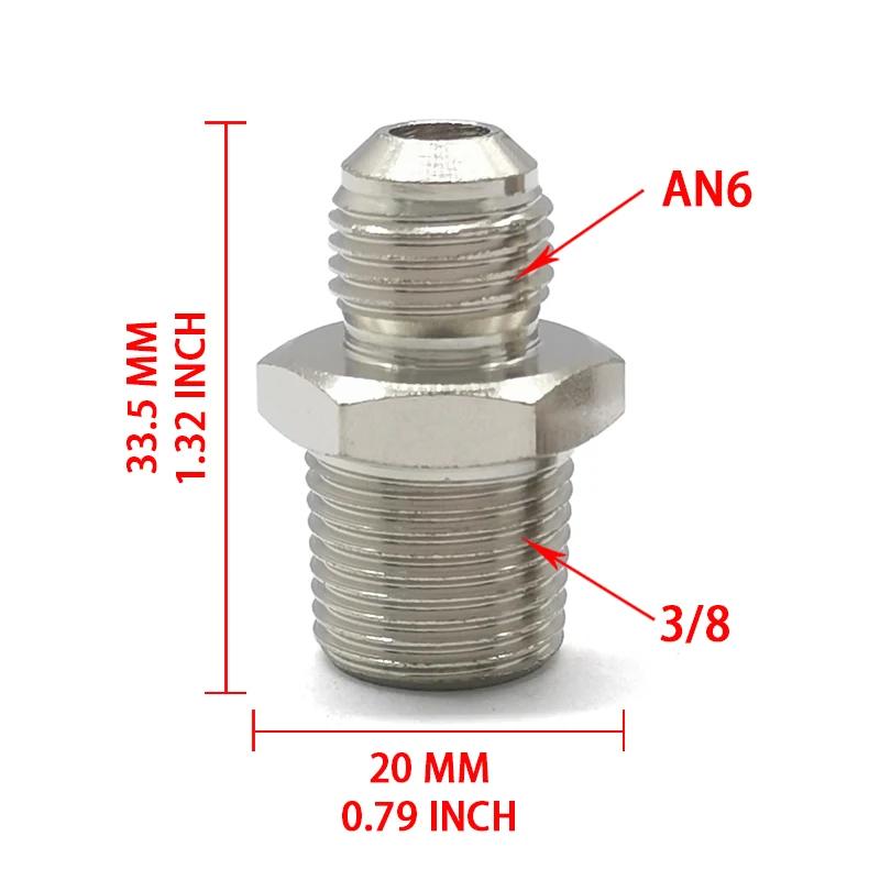 Steel Straight 6AN Male Flare to 1/4 NPT 3/8 NPT 1/8NPT Pipe Fitting Adapter for Oil Cooler Adapter AN6-3-8NPT
Steel Straight 6AN Male Flare to 1/4 NPT 3/8 NPT 1/8NPT Pipe Fitting Adapter for Oil Cooler Adapter AN6-3-8NPT