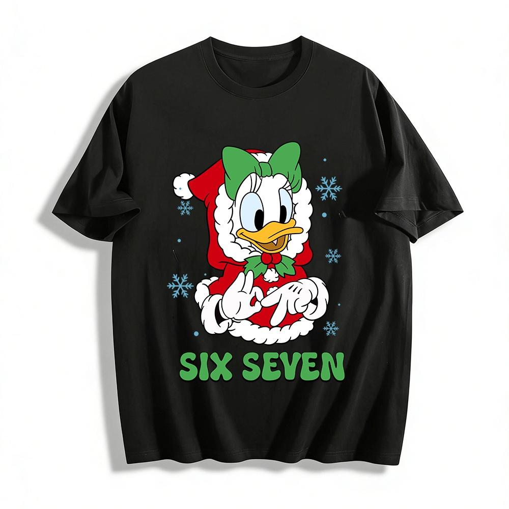 Christmas Limited Daisy Duck Print Casual Top For Family Pure cotton T-shirt XXS
Christmas Limited Daisy Duck Print Casual Top For Family Pure cotton T-shirt XXS