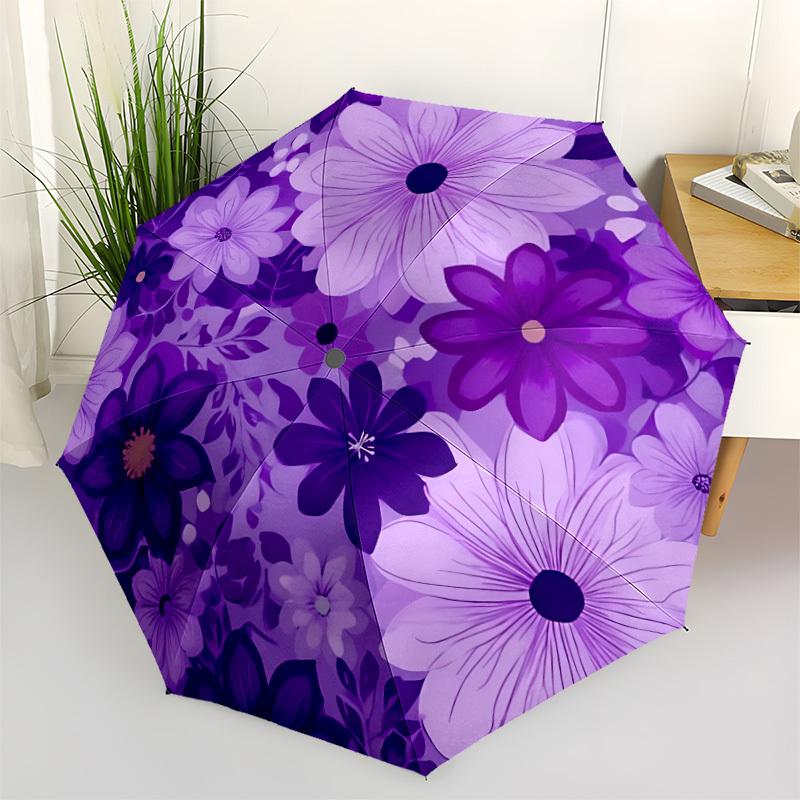 1pc Purple Floral Pattern Umbrella Portable Folding Umbrella Durable Iron Frame, Suitable for All Seasons Home Travel Outdoor yy260319068
1pc Purple Floral Pattern Umbrella Portable Folding Umbrella Durable Iron Frame, Suitable for All Seasons Home Travel Outdoor yy260319068