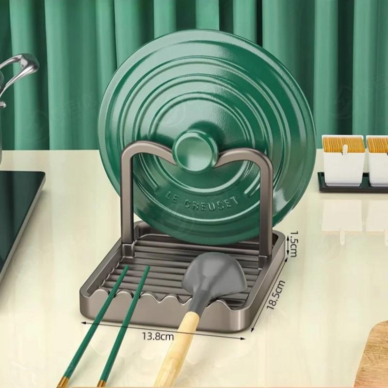 Напольная сковорода, держатель для крышки кастрюли, подставка для ложки, подставка для крышки кастрюли, лопатка, полка для хранения суповых ложек, подставка для крышки кастрюли, кухонное хранение