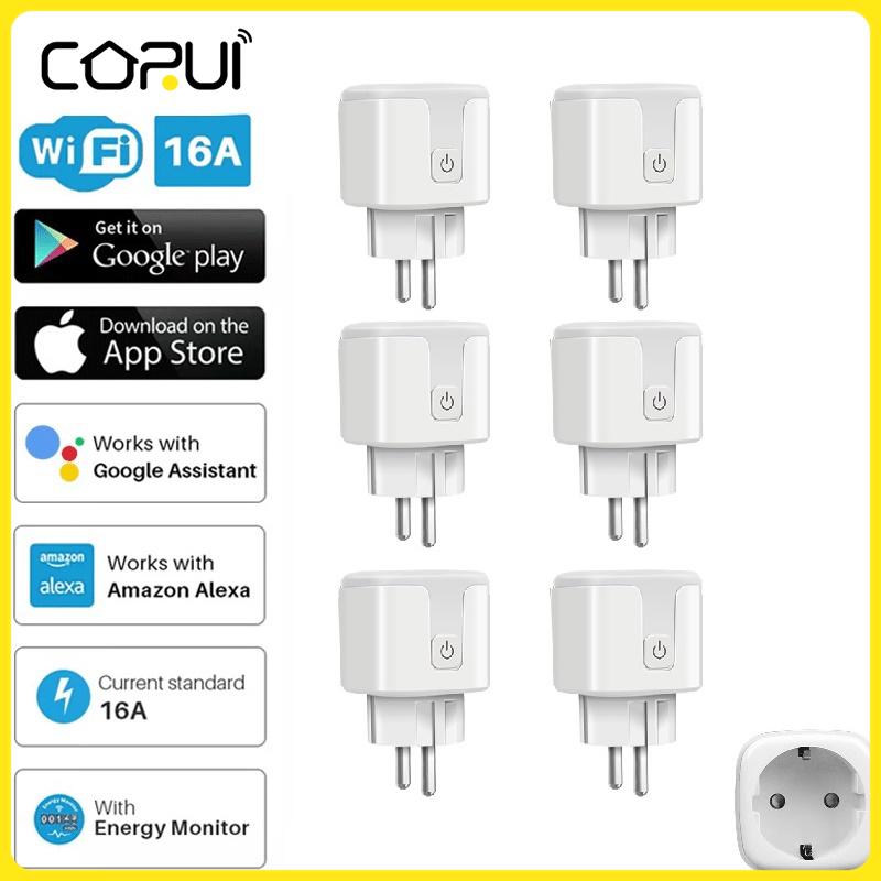 CoRui art Plug WiFi Socket EU 16A Power Monitor Timing Function Tuya artLife Ontrol Works With Alexa Google Assistant
CoRui art Plug WiFi Socket EU 16A Power Monitor Timing Function Tuya artLife Ontrol Works With Alexa Google Assistant