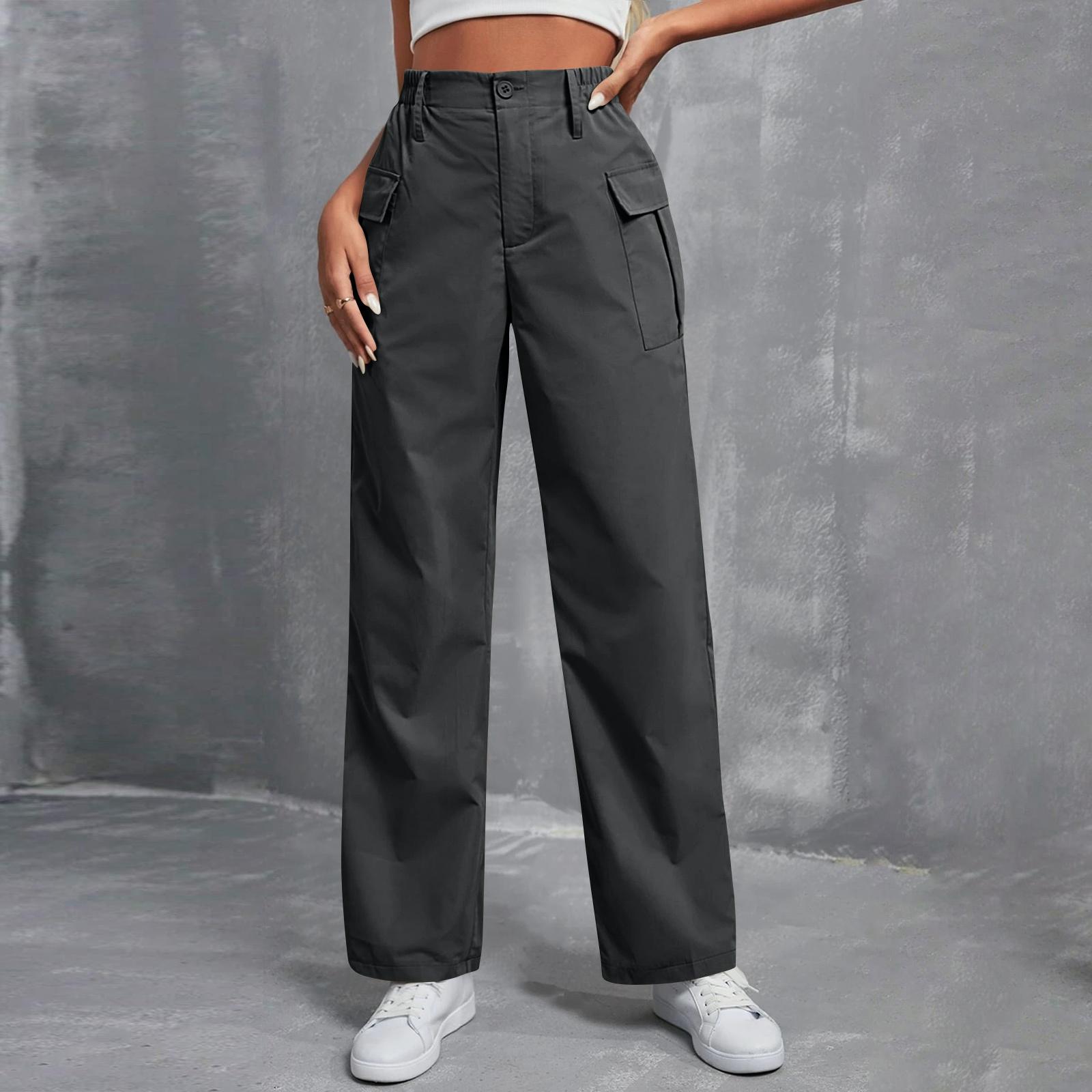 Women s Fashionable Color Button Zipper Elastic Waist Pocket Straight Leg Casual Pants S
Women s Fashionable Color Button Zipper Elastic Waist Pocket Straight Leg Casual Pants S