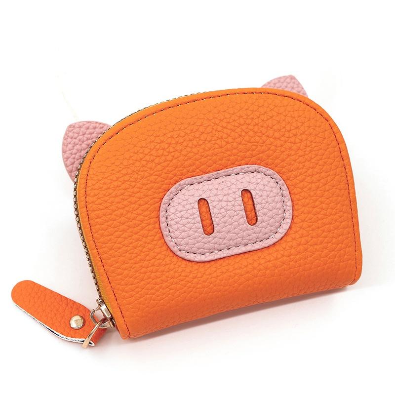 Pu Leather Female Light Student Cartoon Cute Pig Zipper Multi-Card Card Set Soft Pickup Clip Coin Purse Mini Clutch Earphone Bag помаранчевий
Pu Leather Female Light Student Cartoon Cute Pig Zipper Multi-Card Card Set Soft Pickup Clip Coin Purse Mini Clutch Earphone Bag помаранчевий