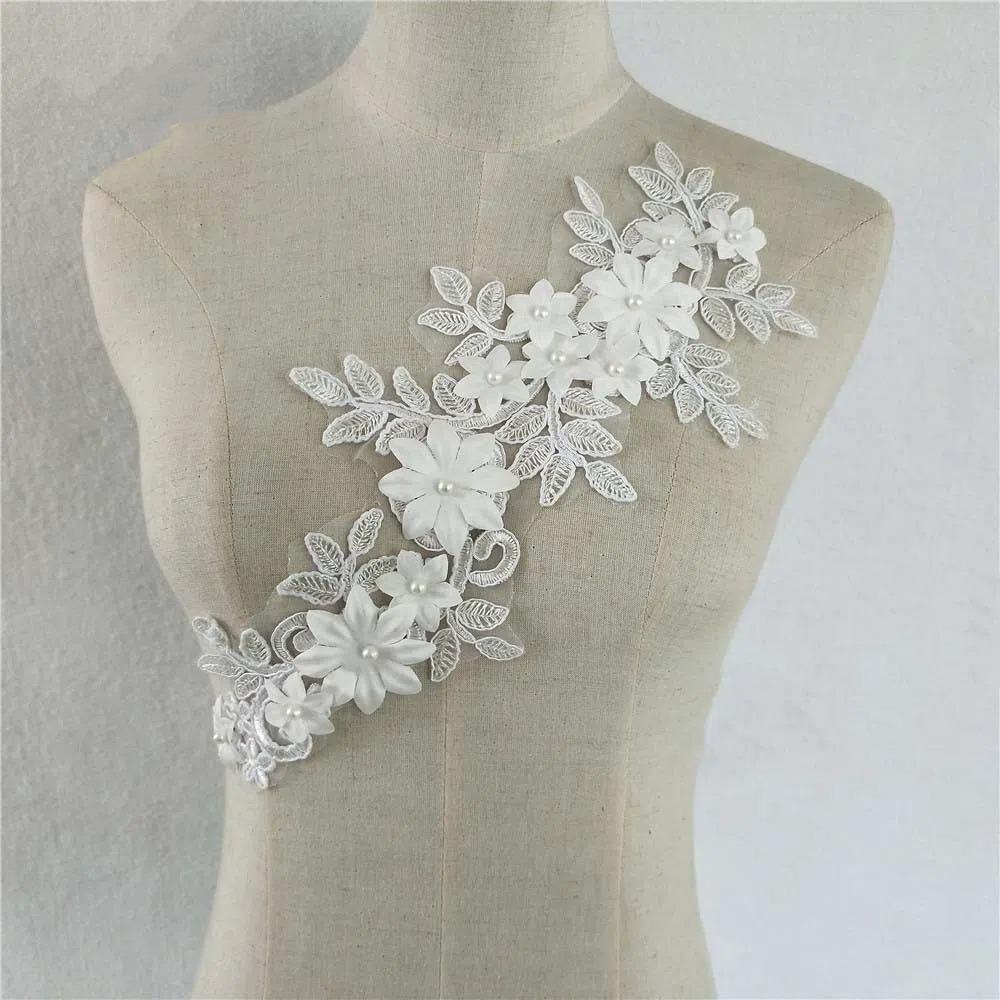 2Pairs Elegant Lace Fabric Cloth Stickers DIY Lace Neckline Embroidery Stickers Wedding Dress білий
2Pairs Elegant Lace Fabric Cloth Stickers DIY Lace Neckline Embroidery Stickers Wedding Dress білий