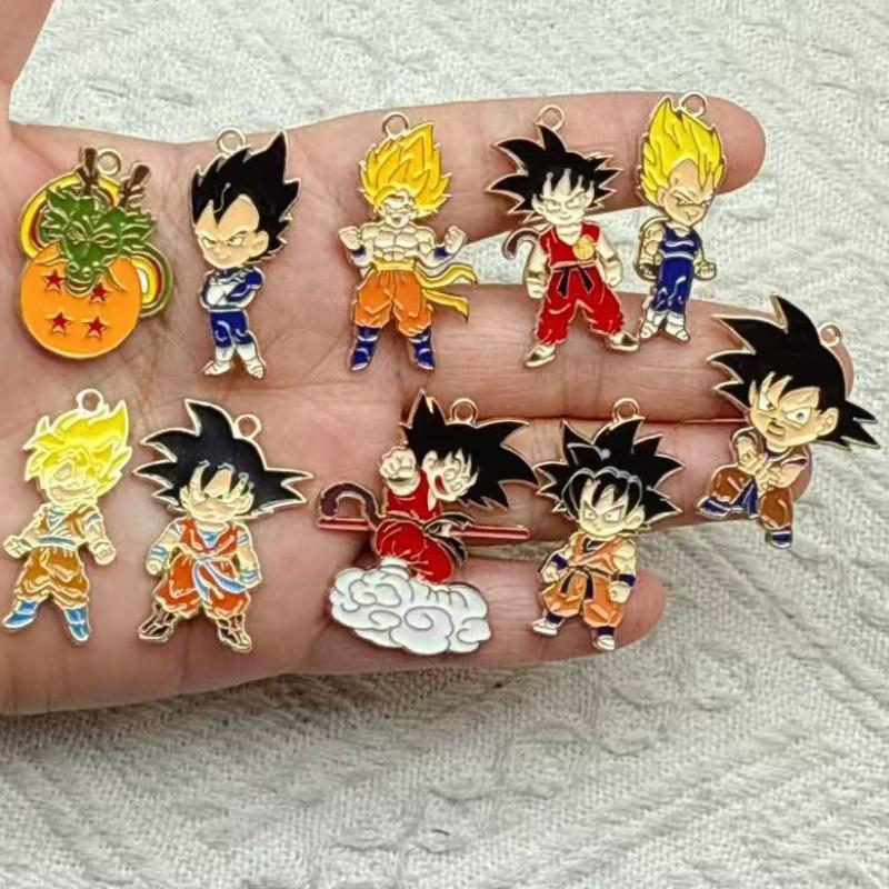 10Pcs Dragon Ball Z Anime Alloy Keychain DIY Backpack Accessories Cute Keyring Gift for Fans
10Pcs Dragon Ball Z Anime Alloy Keychain DIY Backpack Accessories Cute Keyring Gift for Fans