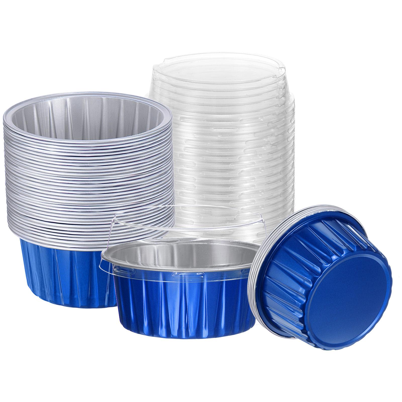 100Pcs Baking Cups with Lids Aluminum Foil Liners Mini Disposable Containers Cups holders Cases Boxes Pans for Dessert Wedding темно-синього кольору
100Pcs Baking Cups with Lids Aluminum Foil Liners Mini Disposable Containers Cups holders Cases Boxes Pans for Dessert Wedding темно-синього кольору