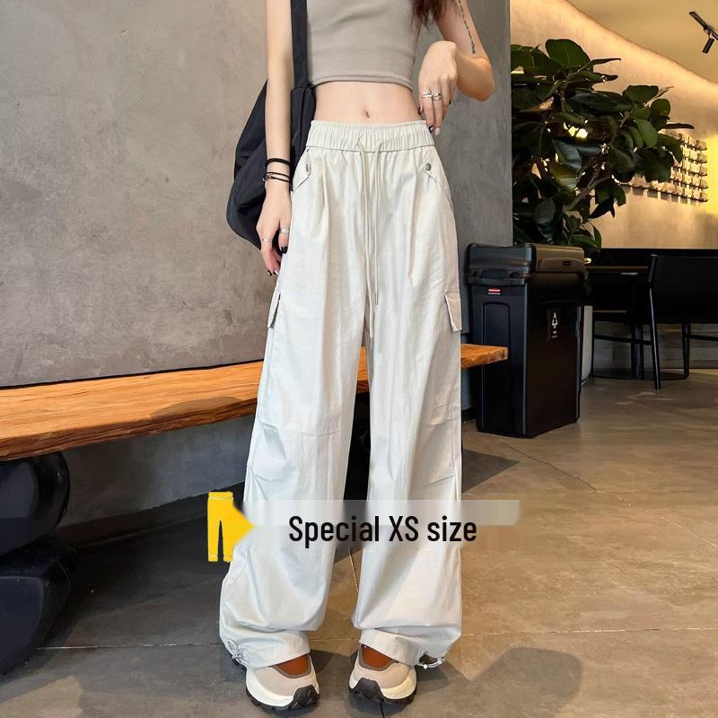 Petite Women s High-Waisted Quick-Dry Wide-Leg Pants - Spring/Autumn Casual Ice Silk Sports Slimming Pants for 150cm Height XS (60-79 jin)
Petite Women s High-Waisted Quick-Dry Wide-Leg Pants - Spring/Autumn Casual Ice Silk Sports Slimming Pants for 150cm Height XS (60-79 jin)