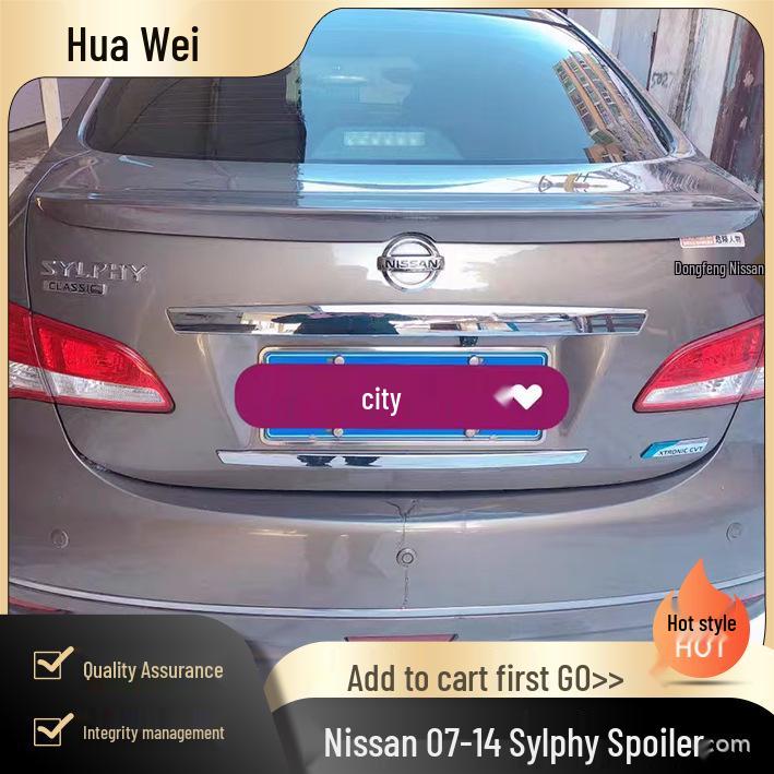 Nissan Sylphy 07-11 Spoiler Wing, No-Damage Installation Bare Finish (Requires Sanding and Painting)
Nissan Sylphy 07-11 Spoiler Wing, No-Damage Installation Bare Finish (Requires Sanding and Painting)