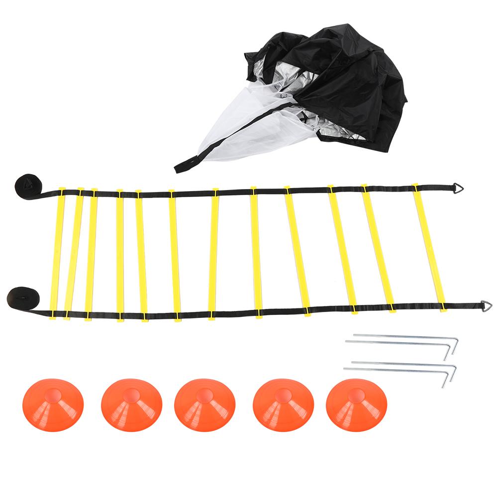Football Training Ladder Disc Drag Parachute Set Jump Lattice Agile Training Rope
Football Training Ladder Disc Drag Parachute Set Jump Lattice Agile Training Rope