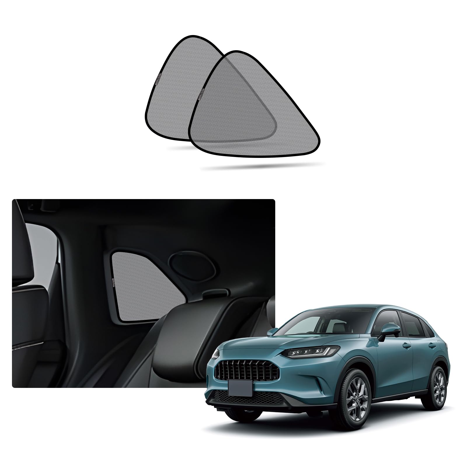 RUIYA Blackout Curtains for Honda ZR-V RZ-Type Side Windows, Magnetic Sunshade Mesh Curtains, UV Protection, Sun Protection for Triangular Windows
RUIYA Blackout Curtains for Honda ZR-V RZ-Type Side Windows, Magnetic Sunshade Mesh Curtains, UV Protection, Sun Protection for Triangular Windows