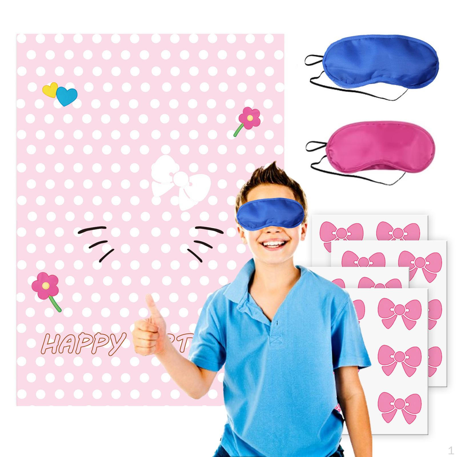 Pin The Bow on Cat Head Shower Large Poster Favors Girls Boys with 24 Bowtie Stickers Cartoon
Pin The Bow on Cat Head Shower Large Poster Favors Girls Boys with 24 Bowtie Stickers Cartoon