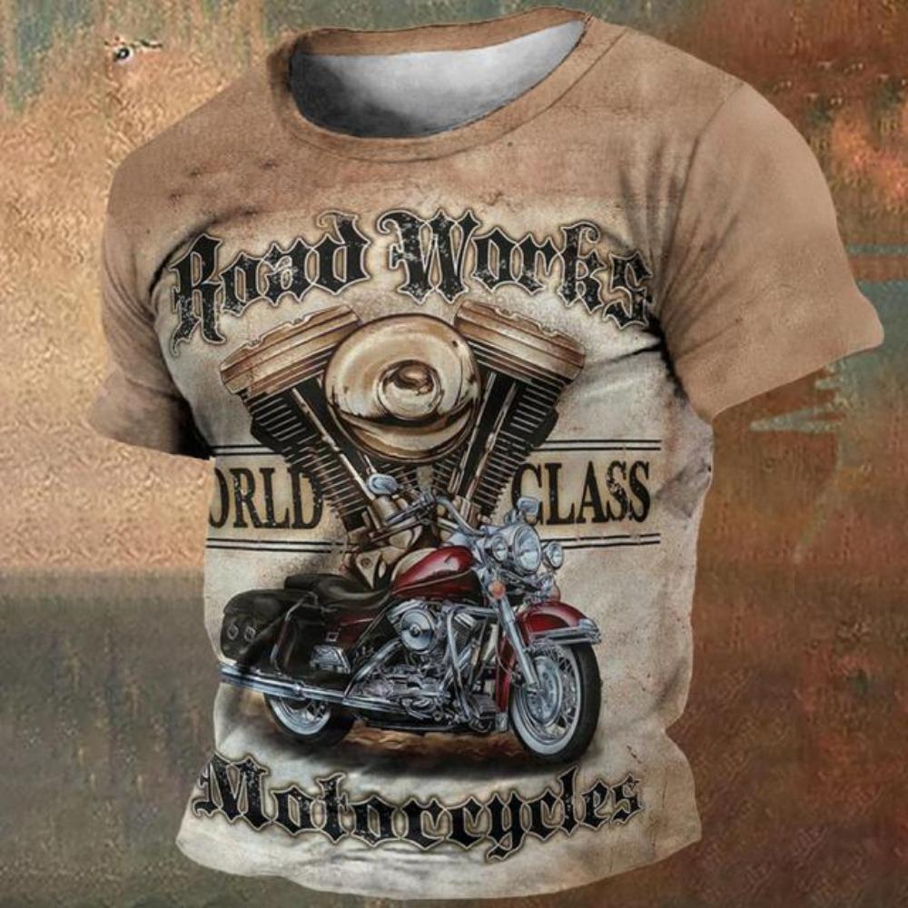 Винтажная мужская футболка с принтом мотоцикла 3D, топы с коротким рукавом, повседневная футболка для мужчин, модная мужская одежда больших размеров для активного отдыха L
Винтажная мужская футболка с принтом мотоцикла 3D, топы с коротким рукавом, повседневная футболка для мужчин, модная мужская одежда больших размеров для активного отдыха L